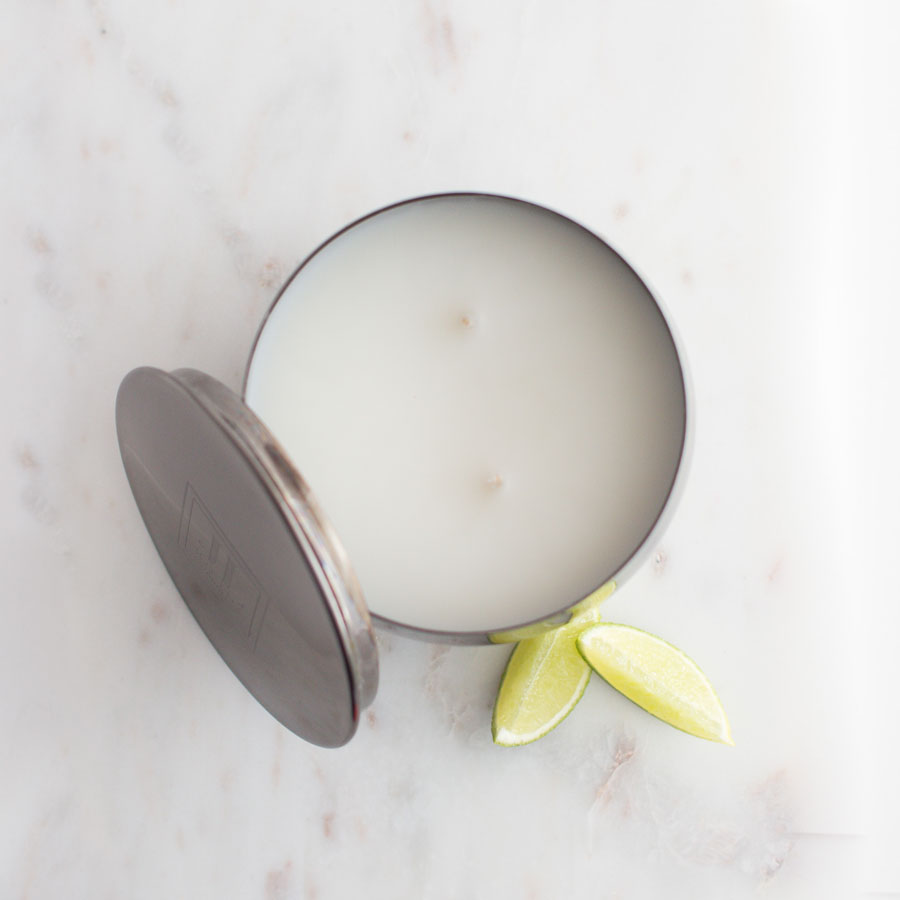 EBONY COCONUT AND LIME SCENTED CANDLE